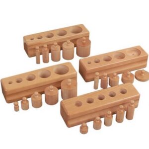Set of 4 small Cylinder Blocks
